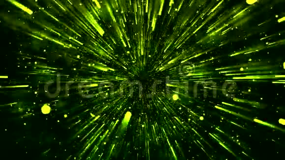 提取空间中的绿色和闪烁的光线视频的预览图