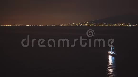 意大利索伦托夜景旅行背景视频的预览图