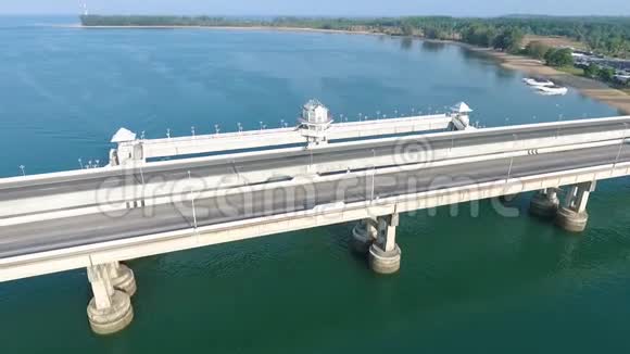 空中萨潘萨拉辛是连接普吉岛与彭加省大陆的第一座桥梁高清高清视频的预览图