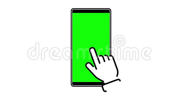 使用智能手机的多点触摸手势图标视频的预览图