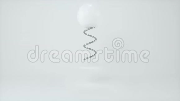 白球连接弹簧三维渲染视频的预览图