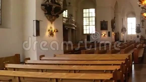 教堂内部斯德哥尔摩瑞典视频的预览图