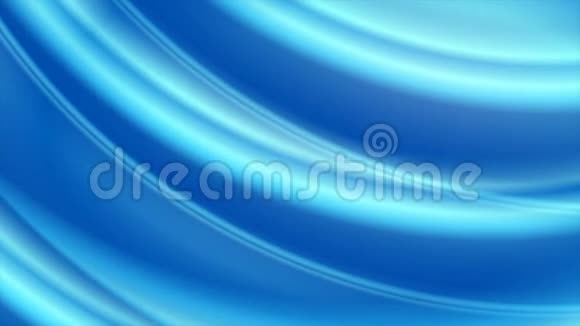 明亮的蓝色平滑的模糊波浪抽象运动背景视频的预览图