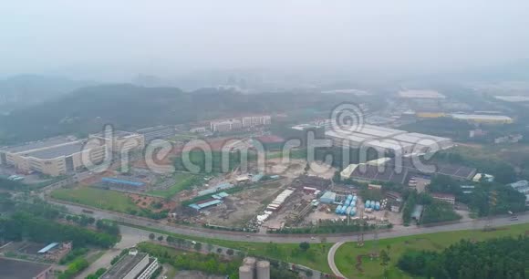 中国工业区的跨度中国工业区空中景观视频的预览图