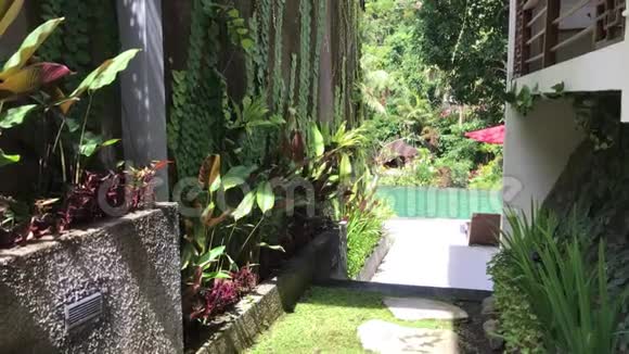 印尼巴厘岛2018年2月14日印度尼西亚巴厘岛热带度假酒店视频的预览图