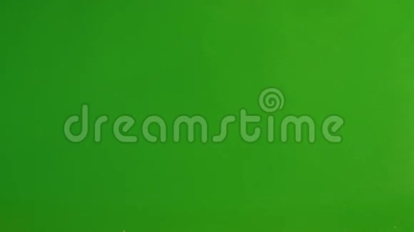 在绿色背景上发射葵花籽慢动作特写镜头水平平底锅2射击视频的预览图