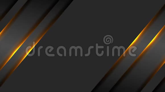 黑色抽象技术视频动画橙色发光视频的预览图