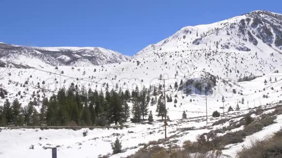 内华达山脉在冬天的时候雪山视频的预览图