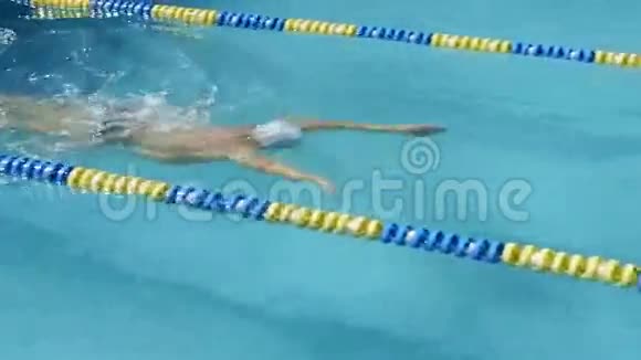 游泳比赛游泳者游到终点视频的预览图