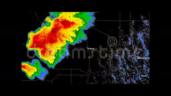 2013ElRino俄克拉荷马州龙卷风天气雷达视频的预览图