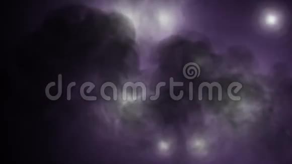 闪烁着烟雾的灯光深紫色视频的预览图
