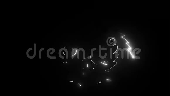 猫头鹰霓虹灯发光黑暗背景视频的预览图