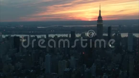 纽约上空日落视频的预览图