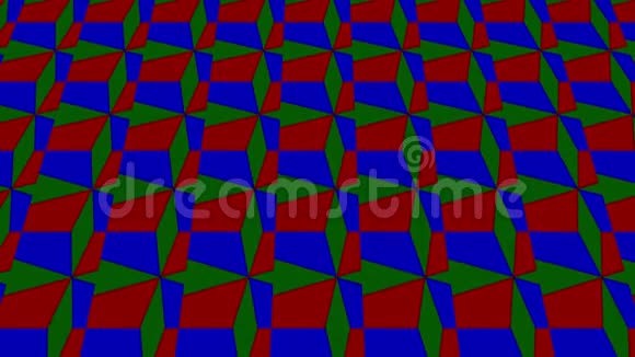 图形2D视频模式倾斜和移动由设计和形状与多色纹理4K169格式视频的预览图