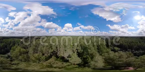 VR360飞越绿色森林视频的预览图