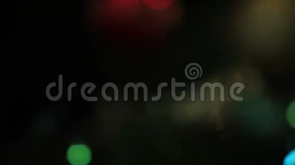 圣诞树的散焦灯视频的预览图