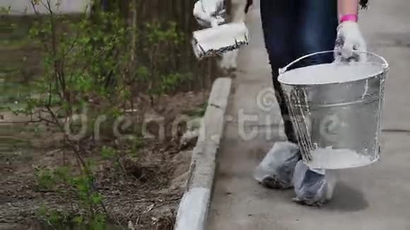 城市公园的清洁工作系列视频的预览图