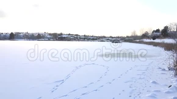 冰冻湖景视频的预览图