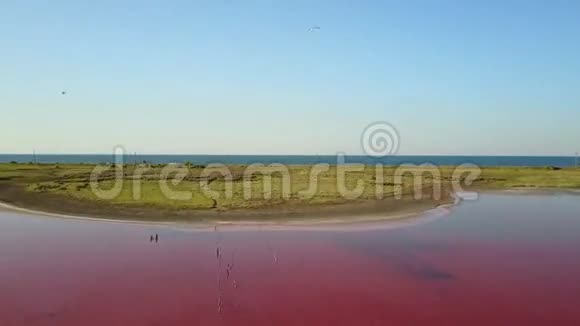 克里米亚的红湖4鸟瞰图视频的预览图