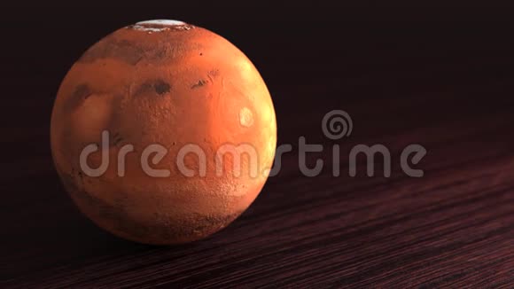 太阳系火星的行星小行星躺在桌子上视频的预览图