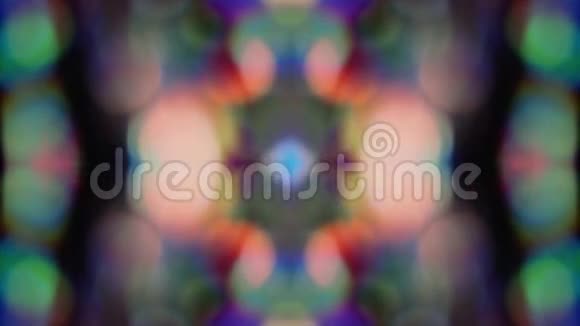 催眠的彩虹箔反射镜像网络朋克迷幻闪烁的背景视频的预览图
