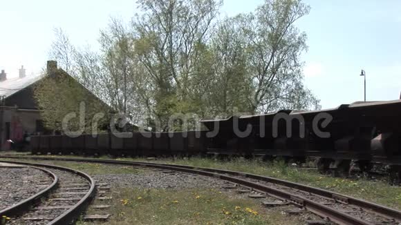 车站的蒸汽火车视频的预览图