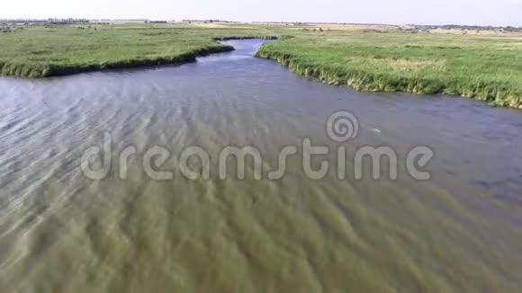 多瑙河三角洲空中景观视频的预览图