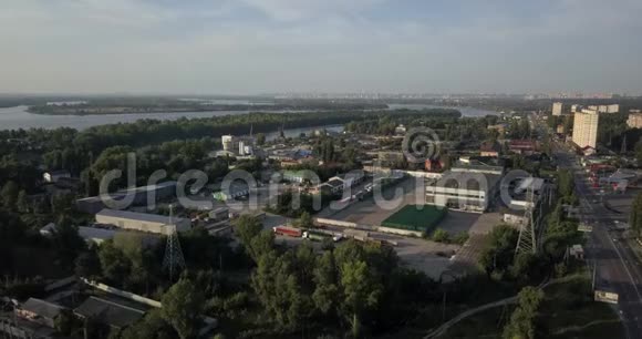 乌克兰基辅维什哥罗德基辅海空中飞行丹妮珀水库GAESGES视频的预览图
