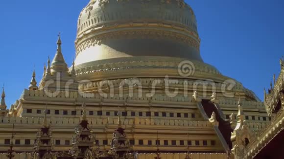 缅甸巴甘的Shwezigon塔视频的预览图