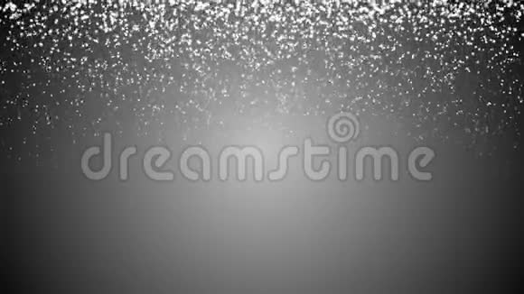移动粒子的抽象银色背景循环动画视频的预览图