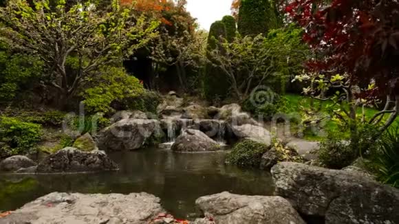 宁静在日本花园视频的预览图