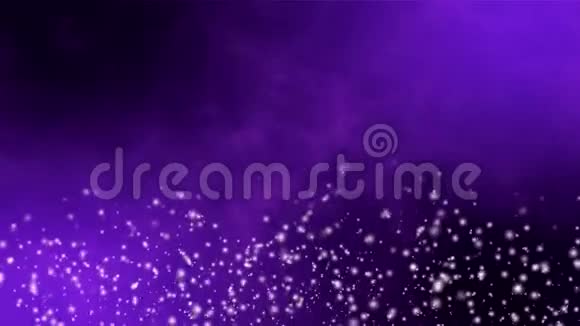移动粒子的紫色背景循环动画视频的预览图