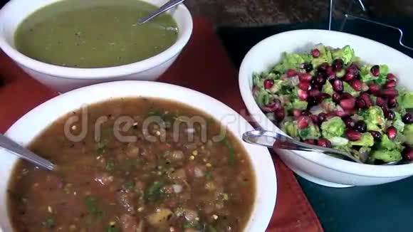 墨西哥美食餐厅自助餐饮视频的预览图