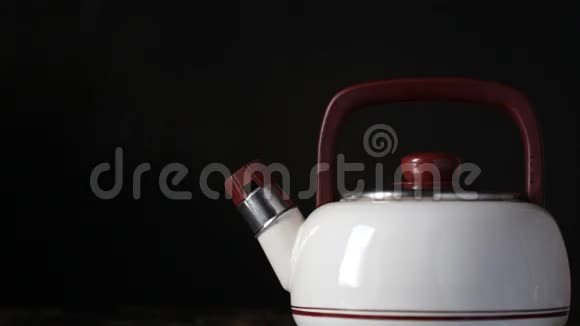 水壶用蒸汽煮沸视频的预览图