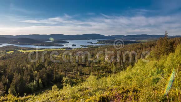 挪威美丽的风景4K段时间间隔录像2015年6月视频的预览图
