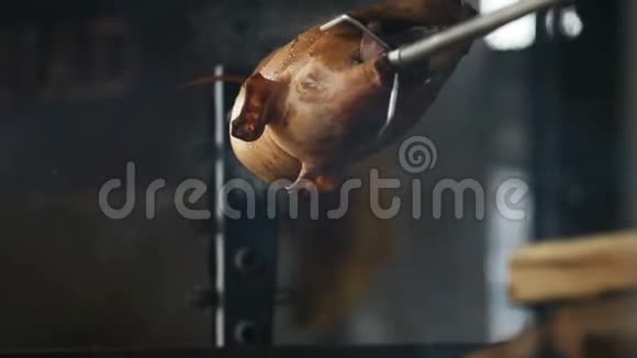 烤猪吐在口水上视频的预览图
