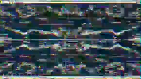豪华彩虹花背景万花筒在黑暗中跳动适用于高端项目视频的预览图