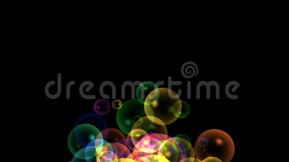 多色空气气泡视频的预览图