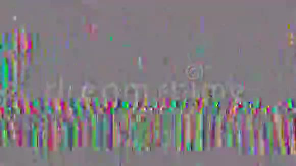 五彩斑斓的独特的网络朋克梦幻闪闪的背景视频的预览图
