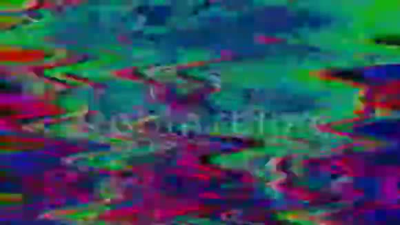 多色几何科幻优雅闪耀背景电脑数据片段损坏视频的预览图