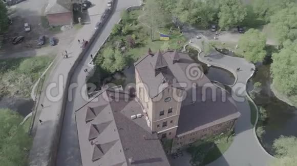 空中观景城堡博物馆Radomysl乌克兰家像博物馆视频的预览图