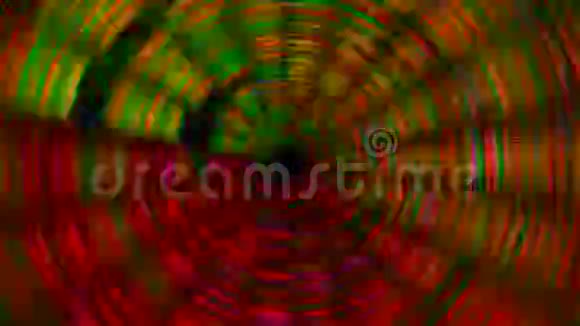 迷幻隧道效果七彩霓虹科幻优雅的彩虹色背景循环动画视频的预览图