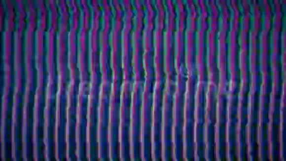 休闲几何波幻化彩虹背景数字故障录像视频的预览图