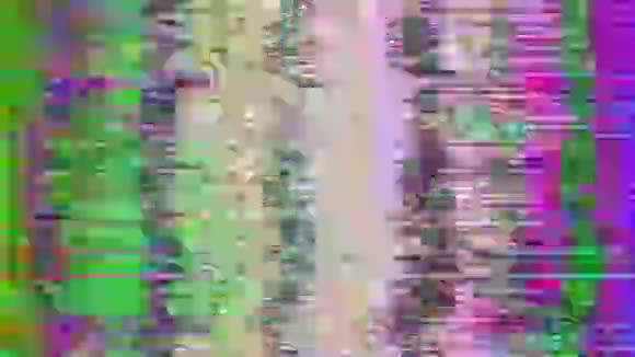 休闲霓虹灯网络朋克优雅的彩虹背景旧的磁带汇编视频的预览图