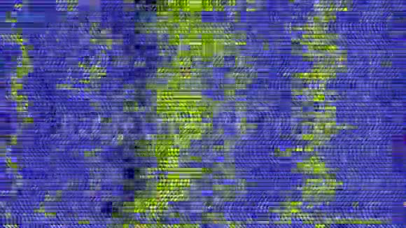 抽象动态网络朋克迷幻的彩虹背景糟糕的电视模仿视频的预览图