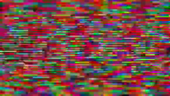 多色复古网络朋克时髦的彩虹背景旧录像带视频的预览图