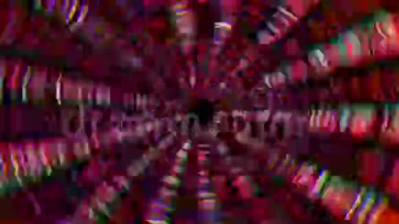 万花筒几何未来时尚彩虹背景梦幻的万花筒视频的预览图