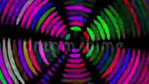 抽象霓虹灯网络朋克优雅的彩虹万花筒时尚背景视频的预览图
