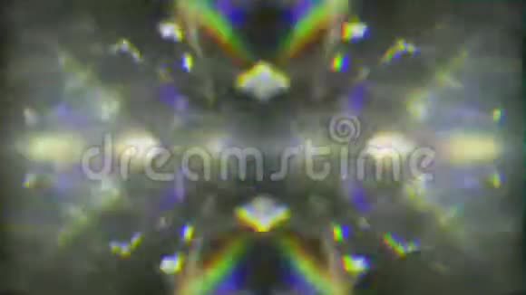 科幻超现实主义的光扭曲时髦的生机勃勃的光芒背景视频的预览图