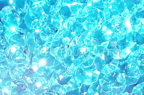 闪闪发光的蓝色钻石闪闪发光的莱茵石视频的预览图